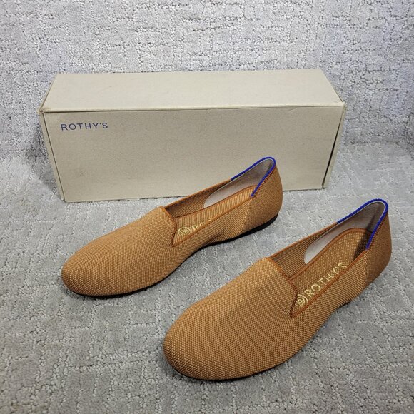 Rothy's The Loafer Fawn Caramel Round Toe Slip on Shoes Women's Multiple Sizes - Picture 11 of 13